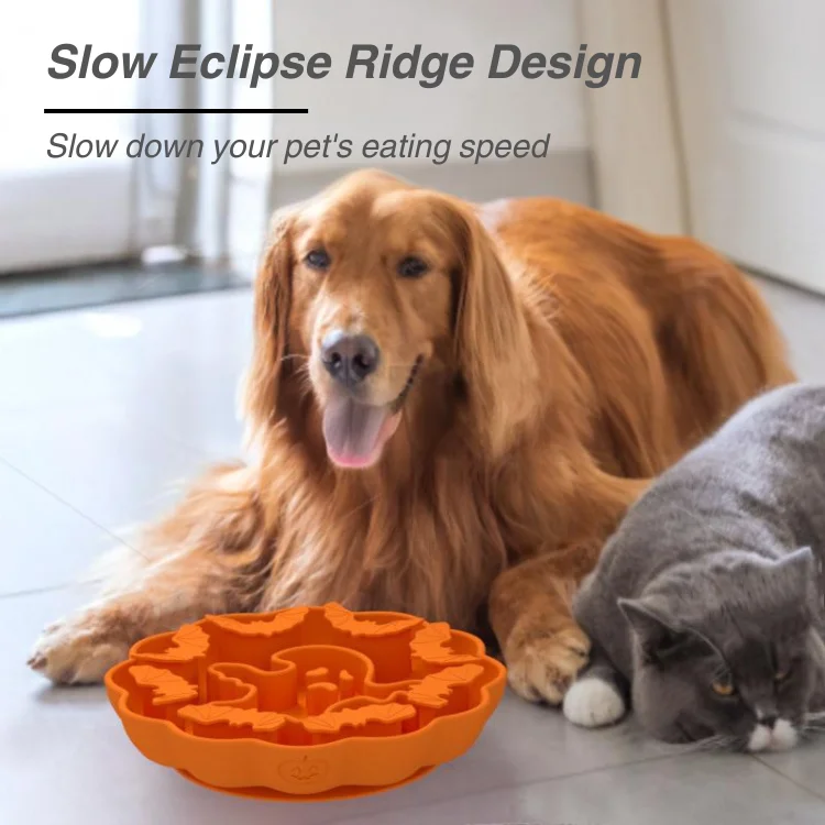 Slow Feeder Dog Bowls Silicone Pet bowls feeders Dog Lick Mat with Suction Cups Non-Slip