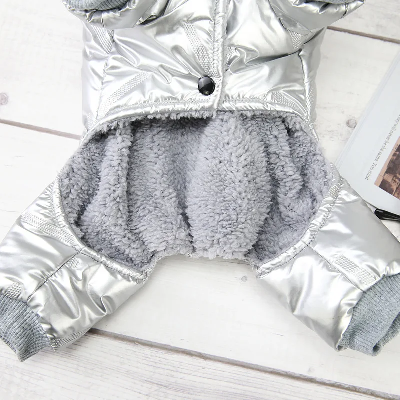 2 Layers Fleece Lined Warm Dog Jacket for Puppy Winter Cold Weather Soft Windproof Small Dog Coat