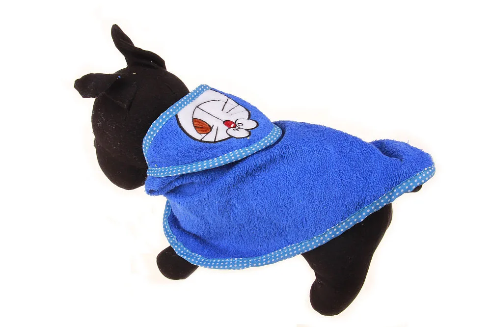 Cute shape animal dog bathrobe quickly absorb moisture soft high quality bath robe hoodie dog grooming accessories
