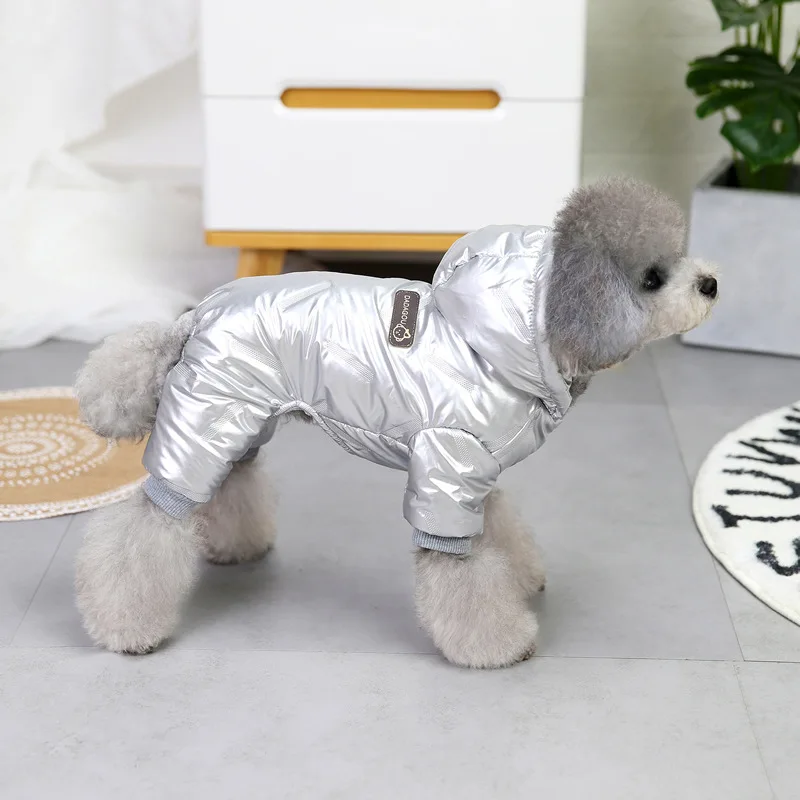 2 Layers Fleece Lined Warm Dog Jacket for Puppy Winter Cold Weather Soft Windproof Small Dog Coat