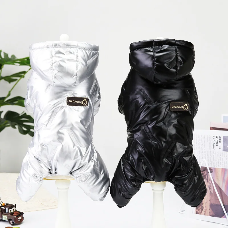 2 Layers Fleece Lined Warm Dog Jacket for Puppy Winter Cold Weather Soft Windproof Small Dog Coat
