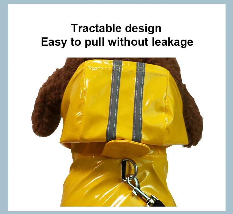 Adjustable Waterproof Reflective Coat Jacket Pet Dog Raincoat