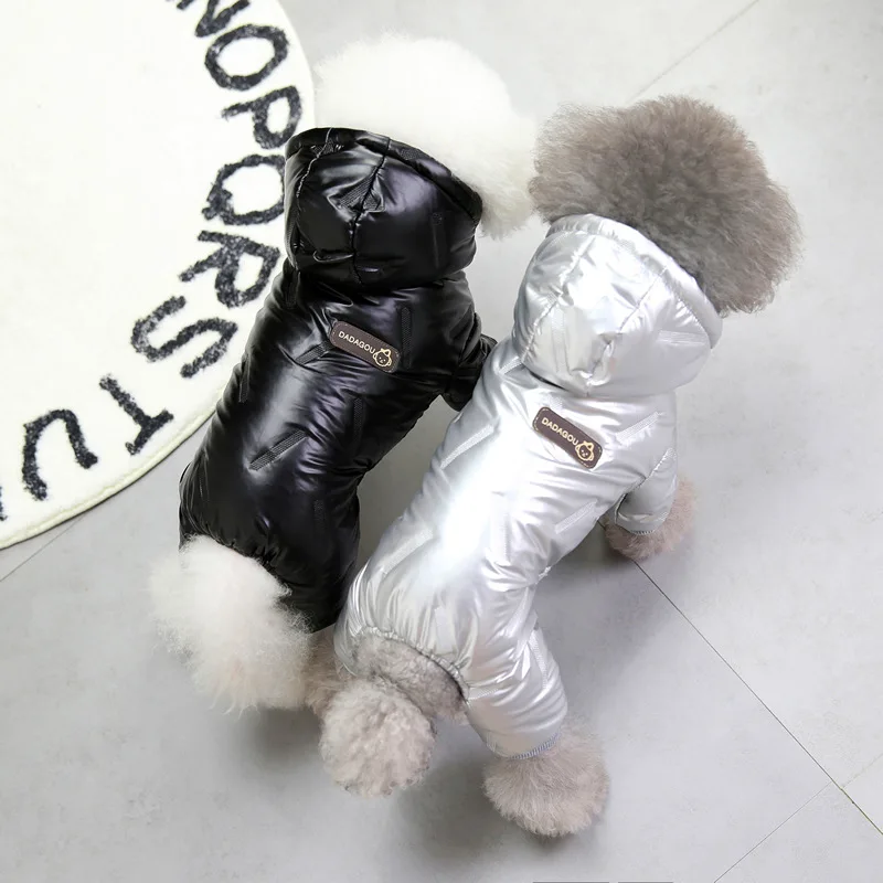 2 Layers Fleece Lined Warm Dog Jacket for Puppy Winter Cold Weather Soft Windproof Small Dog Coat