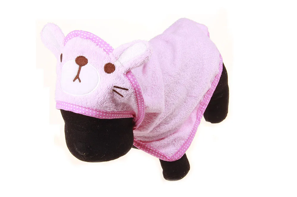 Cute shape animal dog bathrobe quickly absorb moisture soft high quality bath robe hoodie dog grooming accessories