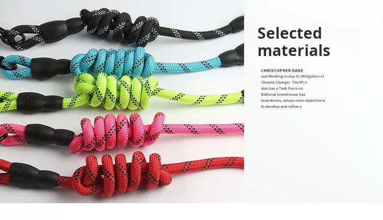 The manufacturer of pet reflective chest strap leash, multi-color optional sustainable use leash for dogs