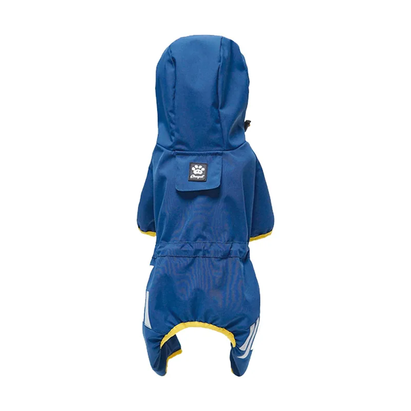 Custom high quality pet supplies dog raincoat hot selling dogs rain coat fashion design waterproof rainwear 3 colors options