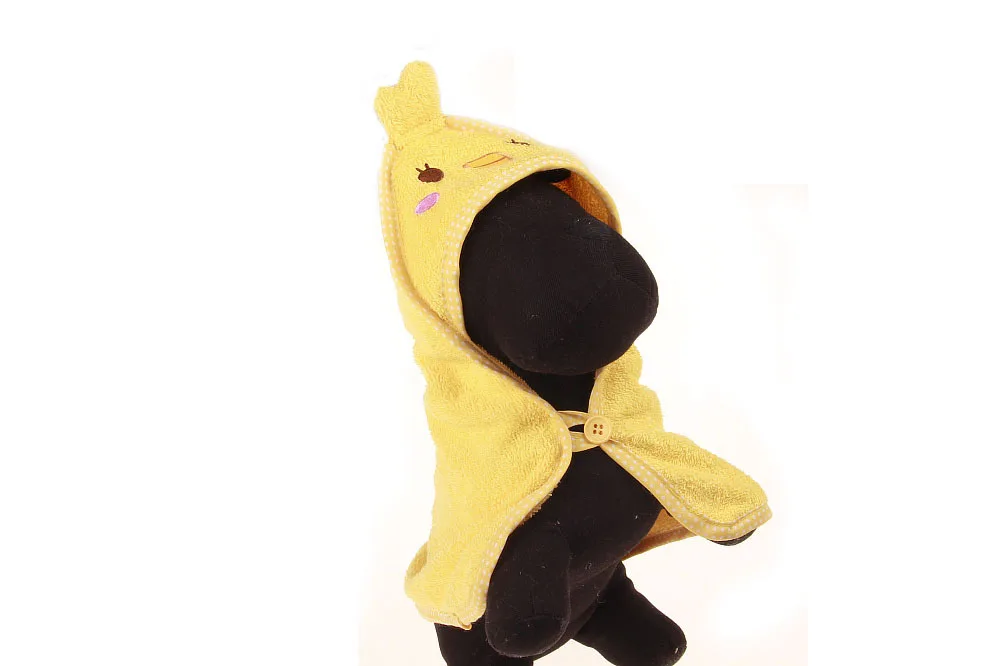 Cute shape animal dog bathrobe quickly absorb moisture soft high quality bath robe hoodie dog grooming accessories