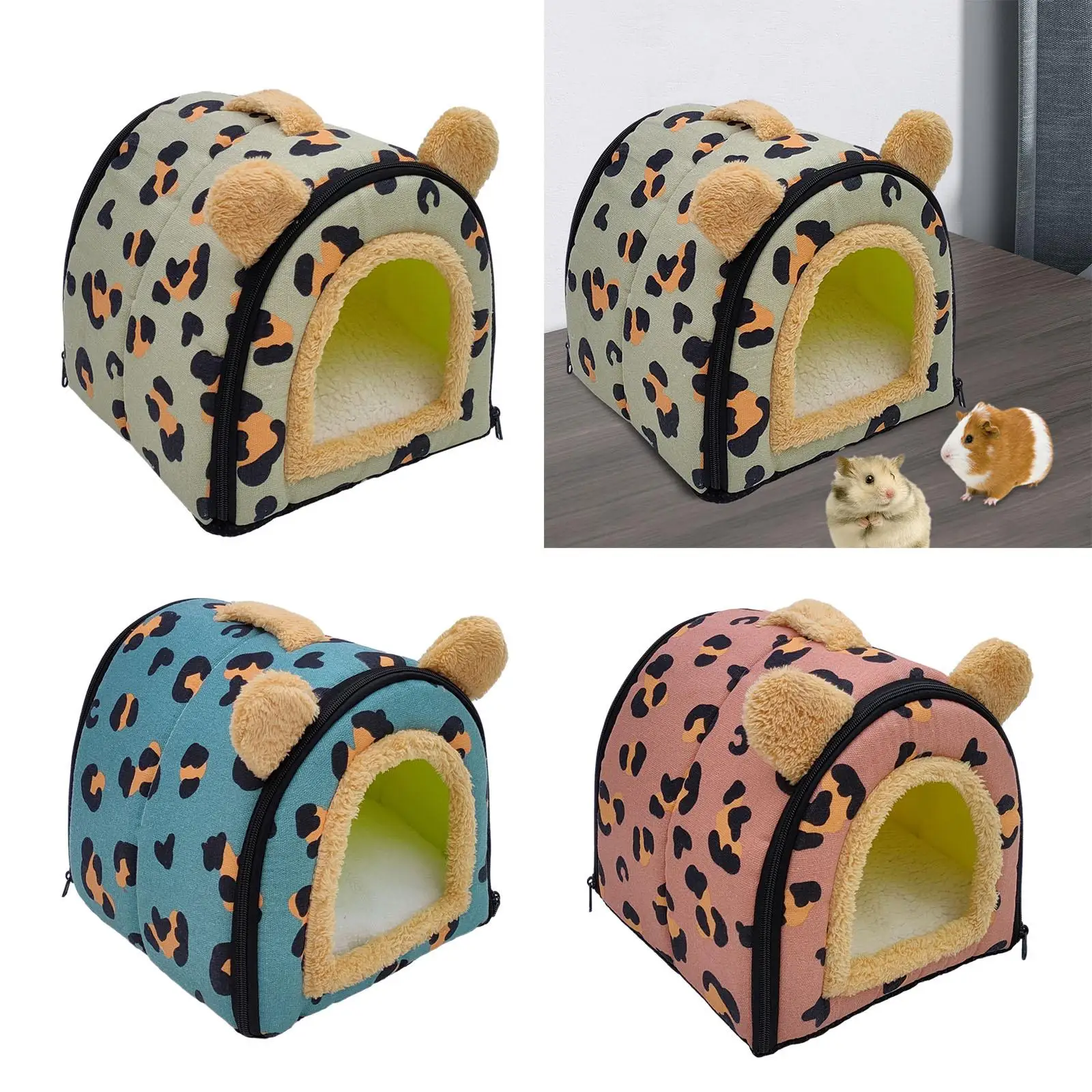 Foldable Pet House Hideaway Suitable for All Seasons Convertible Comfortable Dog Beds Cat Bed with Removable Washable Cushion