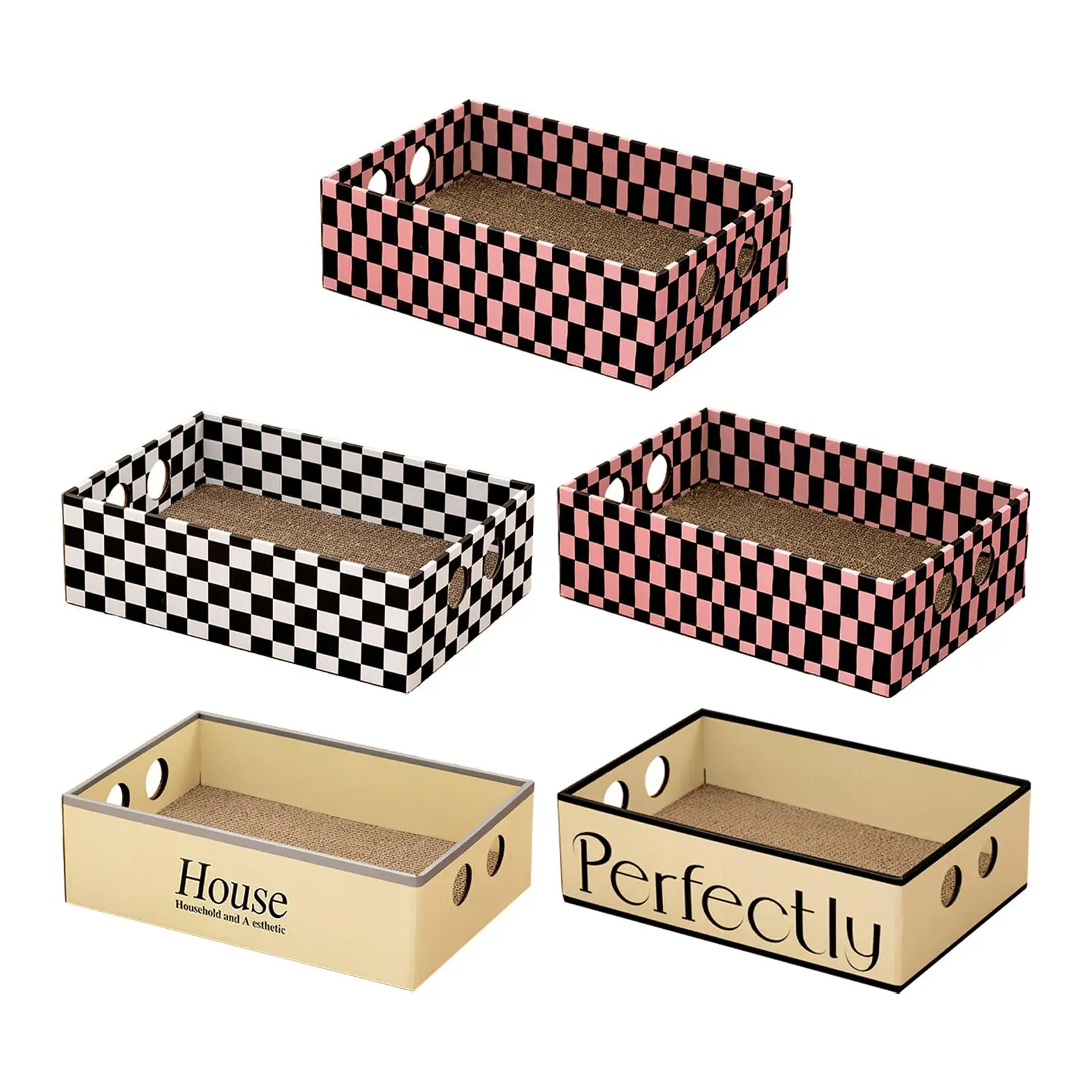 Cardboard Cat Scratcher Durable for Indoor Cats Sleeping Lounger Box Cat Scratching Board Scratch Pad for Kitten Kitty Cat
