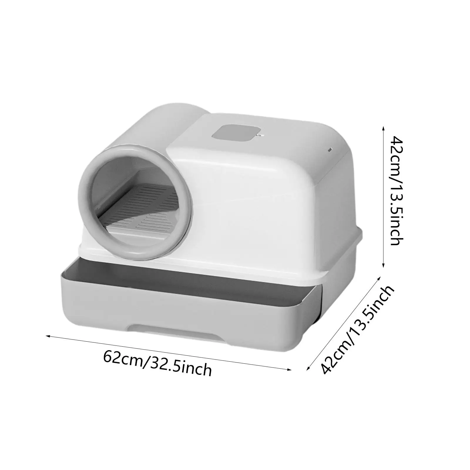 Fully Enclosed Cat Litter Box Large Cat Potty Corridor Sandbox Kitty Litter Box Kitten Potty for All Kinds of Cat Litter