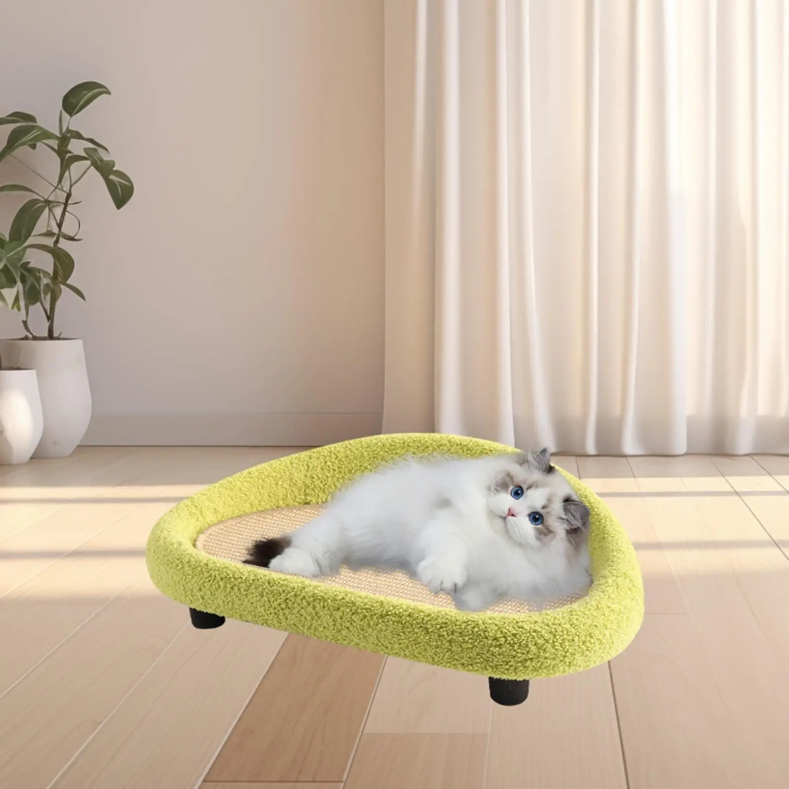 Sisal Cat Scratcher Pet Couch Chair for Comfort and Support Kitten Puppy