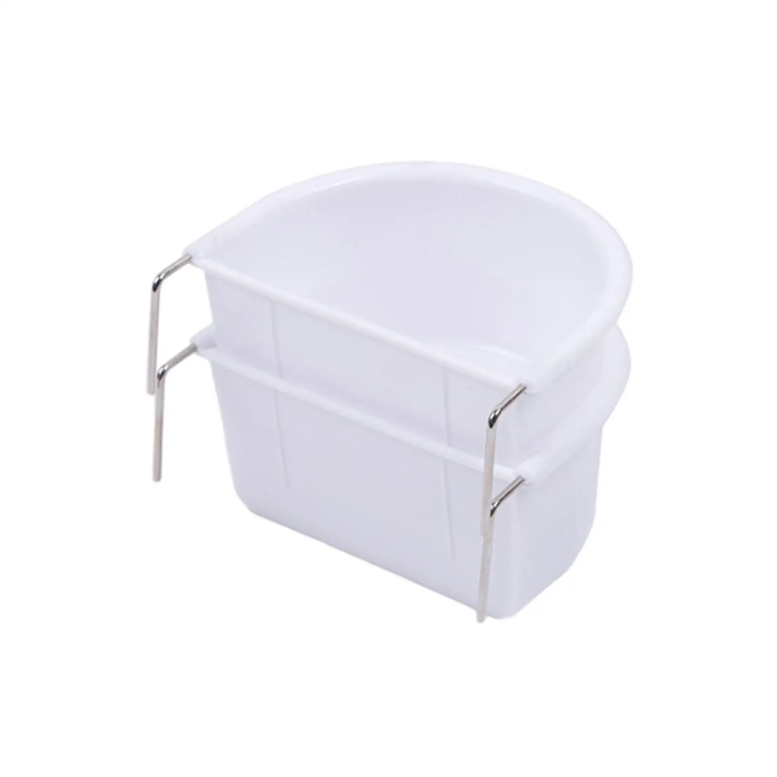 2 Pieces Bird Food Feeding Dish Easy to Install Bird Cage Feeder Bowl for Small Animals Budgie Parrot Parakeets Lovebirds