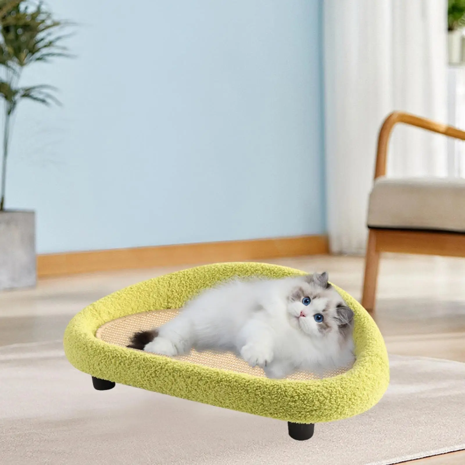 Sisal Cat Scratcher Pet Couch Chair for Comfort and Support Kitten Puppy