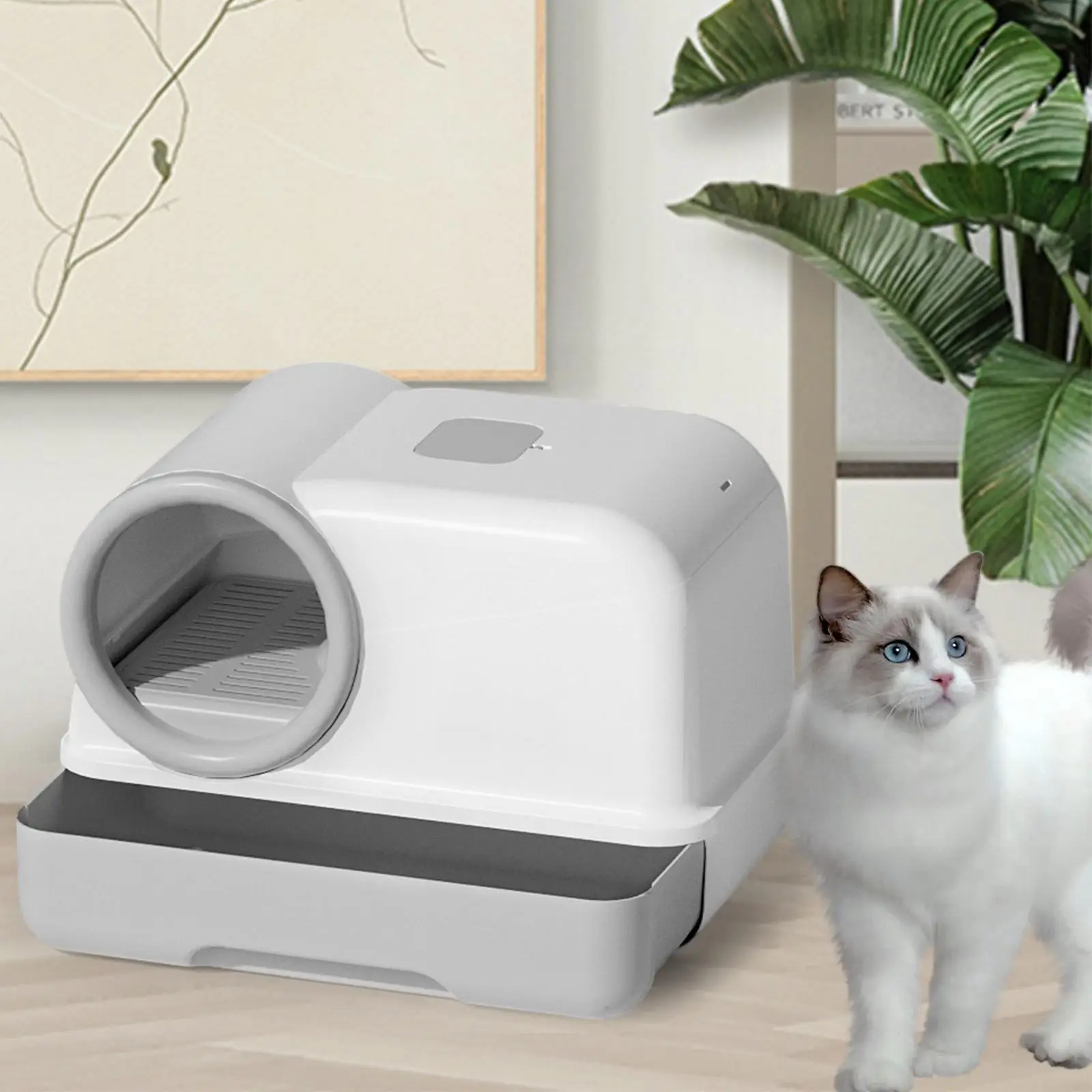 Fully Enclosed Cat Litter Box Large Cat Potty Corridor Sandbox Kitty Litter Box Kitten Potty for All Kinds of Cat Litter