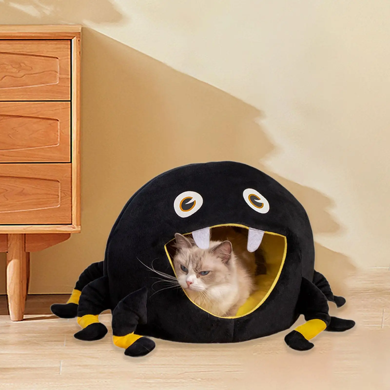 Pet Cat Dog House Home Cat Dog Bed Winter Warm Tent House Cat Nest Puppy Cave for Floor Kitten Indoor Cats Outdoor Pet Supplies