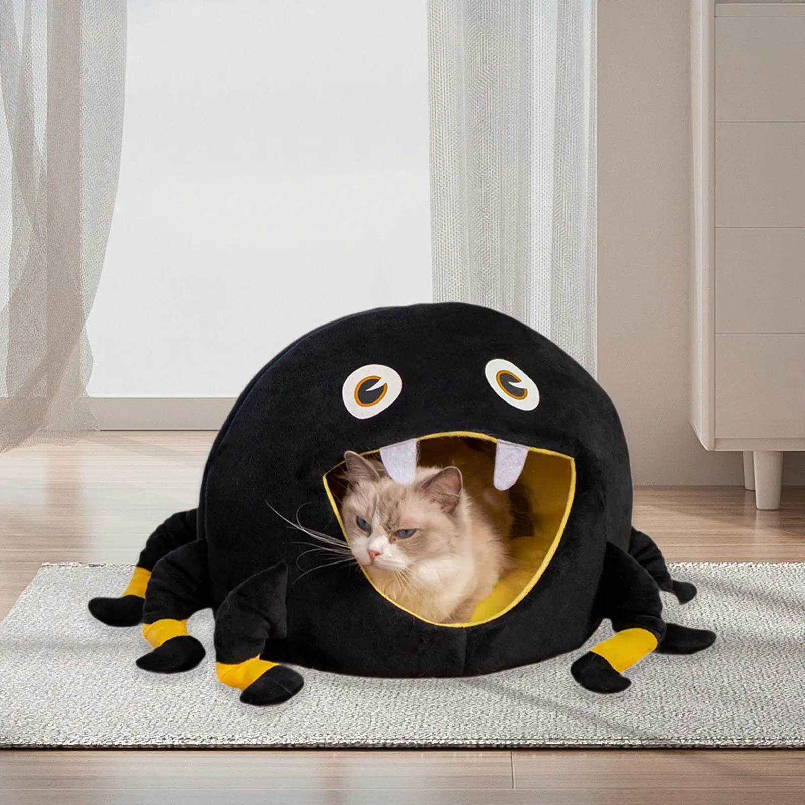 Pet Cat Dog House Home Cat Dog Bed Winter Warm Tent House Cat Nest Puppy Cave for Floor Kitten Indoor Cats Outdoor Pet Supplies