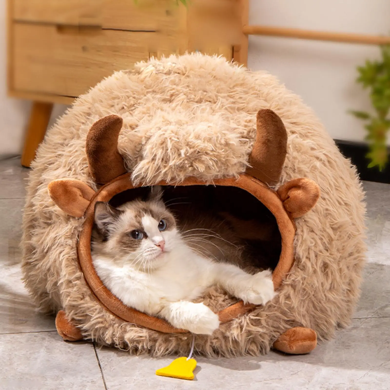 Cat Bed Dog Bed Comfortable Hideout Lightweight for Indoor Cats Nest Cat House for Pet Accessories Dog Kittens Kitty