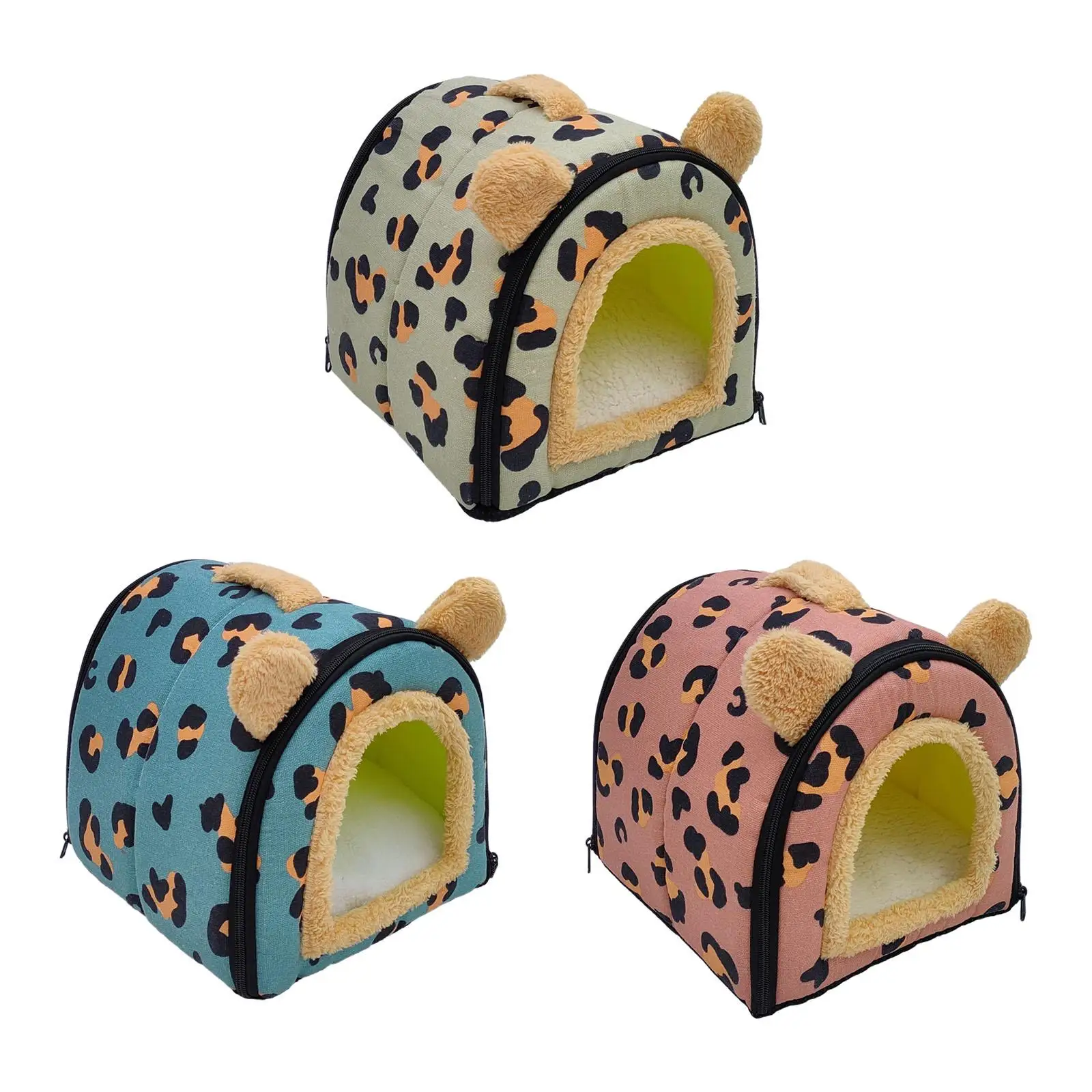 Foldable Pet House Hideaway Suitable for All Seasons Convertible Comfortable Dog Beds Cat Bed with Removable Washable Cushion